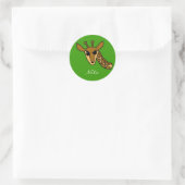giraf, Nola Ronde Sticker (Tas)