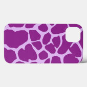 Giraf van de Paarse Giraffen van Afrika van het Case-Mate iPhone Case (Achterkant (horizontaal))