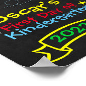 Girafe Arc-en-Ciel Premier Jour d'École Tableau No (Coin)