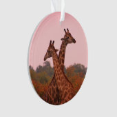 Girafe au ciel rose (devant)