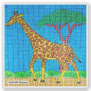 Girafe - Autocollant