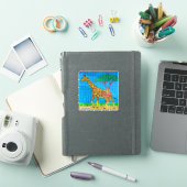 Girafe - Autocollant (Couverture iPad)