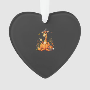 Girafe automne citrouille chute Action de grâce fe