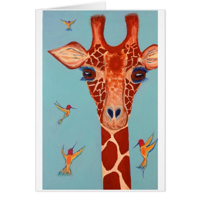 Girafe aux colibris (Devant)