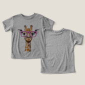 Girafe aux lunettes roses (Design Recto & Verso)