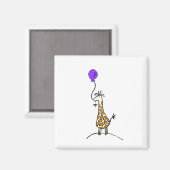 Girafe avec aimant à ballon (Recto/Verso)