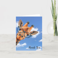 Girafe Avec Merci De Verres