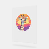 Girafe Avec Sunset Safari Vibes Art (Angle)