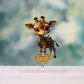 Girafe bébé en steampunk-dessin de style classique (Neutre)