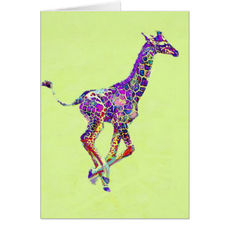 girafe colorée de bébé