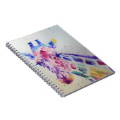 Girafe colorée livre d'art à l'aquarelle animal (Côté Droit)