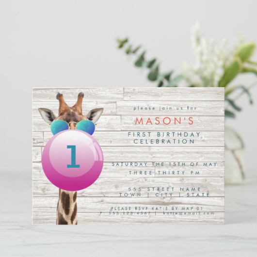 Girafe Cool et Bubblegum| Invitation de groupe (Debout devant)