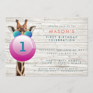 Girafe Cool et Bubblegum| Invitation de groupe