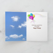 girafe de 3e anniversaire en carte d'herbe (Intérieur)