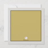 Girafe de bébé de mère - invitation de baby shower (Dos)