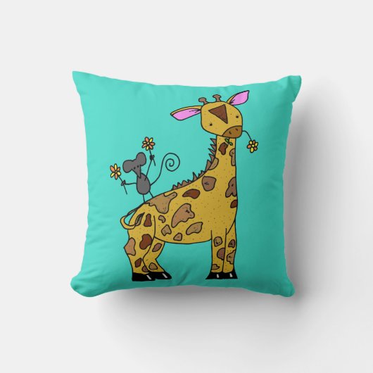 Girafe de bébé et coussin de souris (Recto)