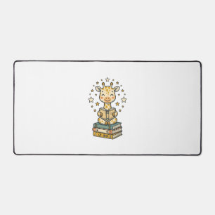 Girafe de lecture mignonne chemise vintage d'amant