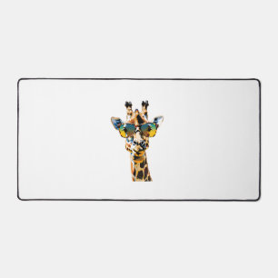 girafe de lunettes de soleil d'animaux avec lunett