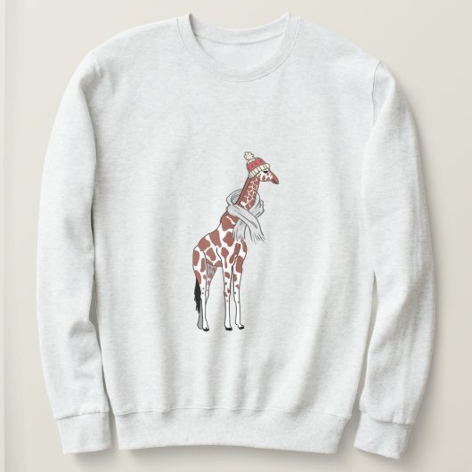 girafe d'hiver plus sweatshirt (Design devant)