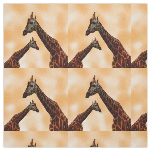 Girafe Double Ennui, Tissu en Coton (Échantillon)