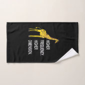 Girafe drôle de jeu de mots (Serviette à main)