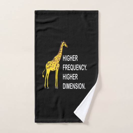 Girafe drôle de jeu de mots (Serviette à main)