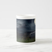Girafe et lune couture Jumbo / Mug Chine os (Devant)