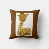 Girafe Et Singe Américain MoJo Coussin (Verso)