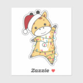 Girafe Girafe Animaux d'hiver Sticker (Feuille)