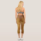 girafe Gold Capri Leggings (Verso)