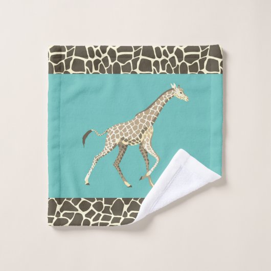 Girafe gracieuse (Gant de toilette)