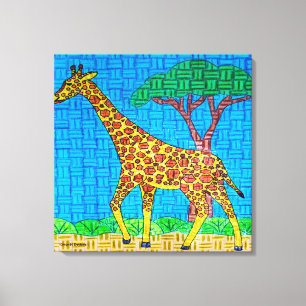 Girafe - Impression sur toile