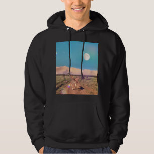 Girafe in Serengeti - Rising Moon Hoodie