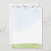 Girafe invitation anniversaire Safari jungle fête (Dos)