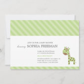 GIRAFE| INVITATION BABY SHOWER (Devant)