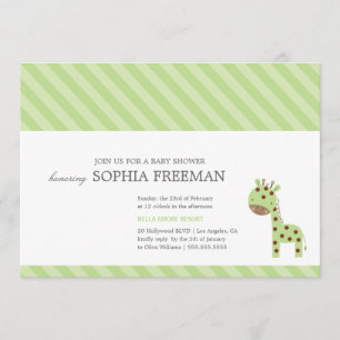 GIRAFE  INVITATION BABY SHOWER