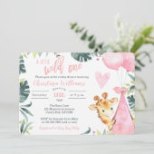 Girafe Invitations pour une fille (Debout devant)