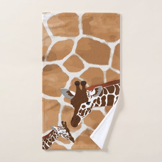 Girafe Mignonne (Serviette à main)