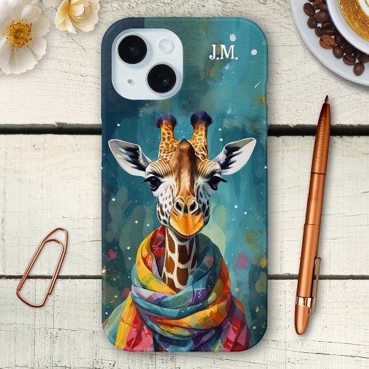 Girafe Mignonne et Fantaisiste aux Couleurs Vives