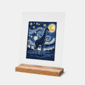 Girafe Nuit Étoilée Vintage (Angle)