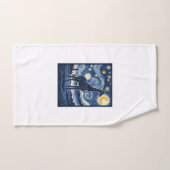 Girafe Nuit Étoilée Vintage (Serviette à main)