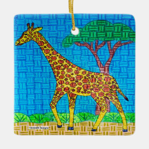 Girafe - Ornement en céramique