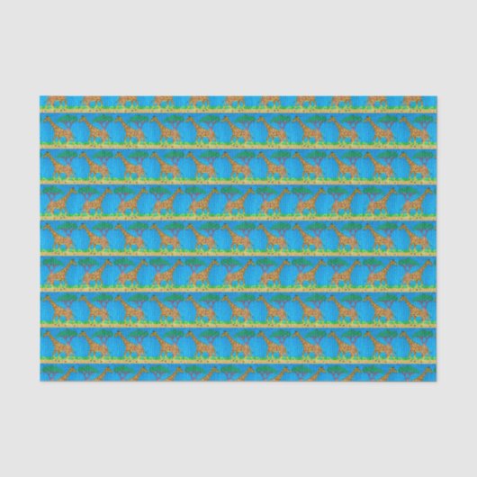 Girafe - Papier de soie (Recto)