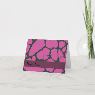 Girafe Rose Motif Merci