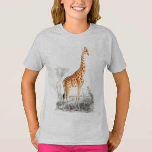 Girafe sauvage d'Afrique filles T-shirt