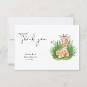Girafe Sauvage - merci pour la baby shower (Devant)