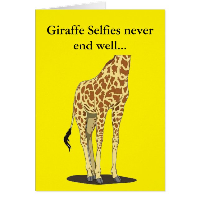 Girafe Selfies (Devant)