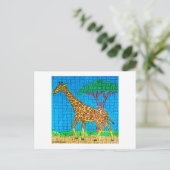 Girafe (simple) - Carte postale (Debout devant)