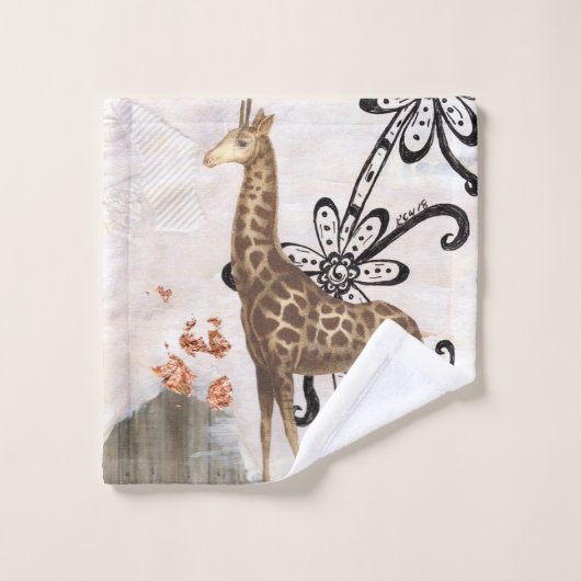 Girafe super (Gant de toilette)