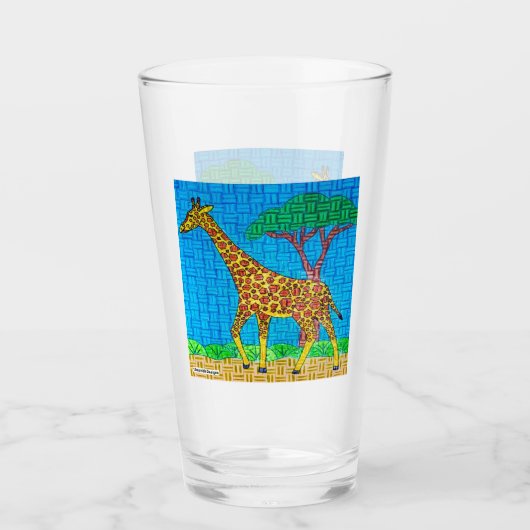 Girafe - Tasse en verre (Devant)